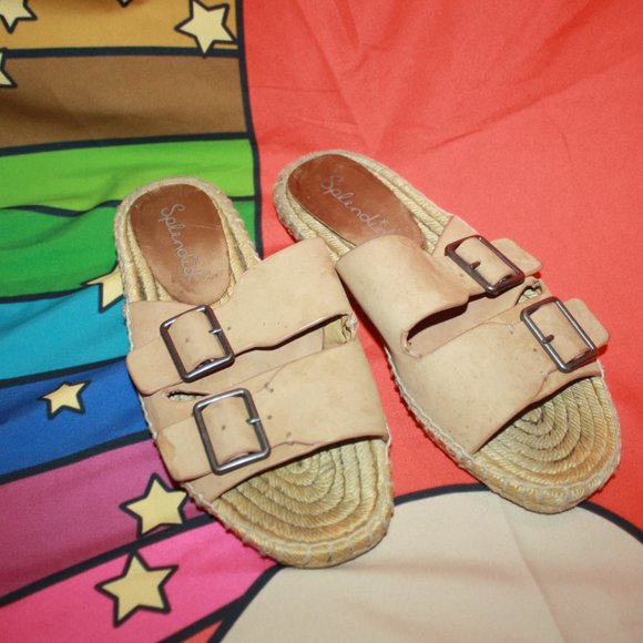 COPY - SPLENDID Blake Espadrille Slide Sandals Double Buckle 🌵8 - Picture 7 of 8